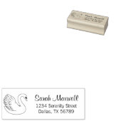White Swan Return-adres Rubberstempel (Gestempeld)