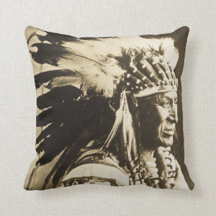 White Swan Sioux Chief Kussen