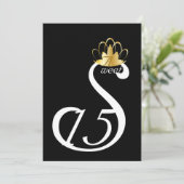 White Swan Sweet Fi5Coronation_ Customize Kaart (Staand voorkant)