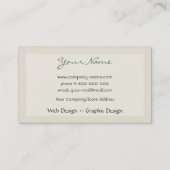 White Swan Visitekaartje (Achterkant)