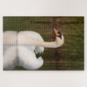 White swan (witte zwaan) legpuzzel (Horizontaal)