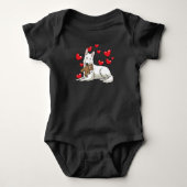 White Swiss Shepherd Gift Romper (Voorkant)