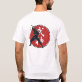 White T-Shirt met 2008-themabackprint (Achterkant)