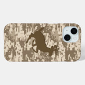 White Tail Buck op Urban Desert Digital Camo Case-Mate iPhone Case (Achterkant (horizontaal))