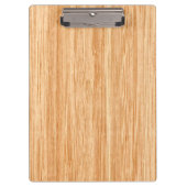 White Tail Deer Head Blond Wood Graanstijl Klembord (Voorkant)