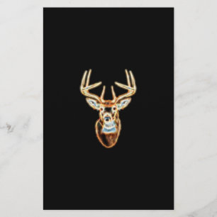 White tail Deer Head Energy Spirit Briefpapier