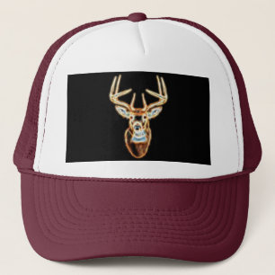 White tail Deer Head Energy Spirit Trucker Pet