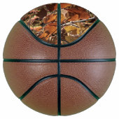 White Tail Deer Head Herfst Energie gecentreerd op Mini Basketbal (Rechts)