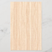 White Tail Deer Head Wood Grain Background Flyer (Achterkant)