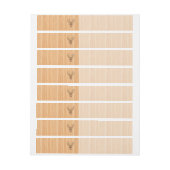 White Tail Deer Head Wood Grain Decor Omwikkelbaar Adreslabel (Vel)