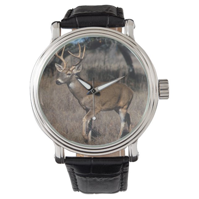White Tail Deer Horloge (Voorkant)