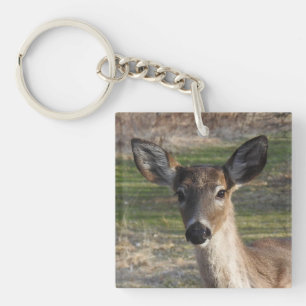White Tail Deer Sluiten Sleutelhanger