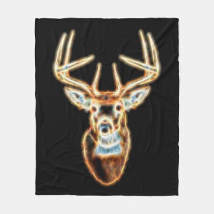 White Tail Head Energy Spirit Fleece Deken