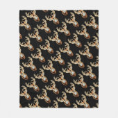 White Tail Head Energy Spirit Fleece Deken (Voorkant)