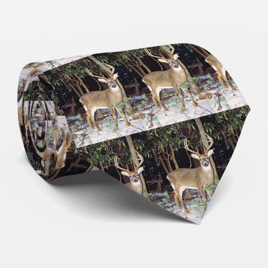 White Tailed Buck Stropdas (Opgerold)