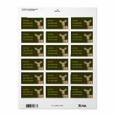 White Tailed Deer Etiket (Full Sheet)