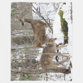 White-Tailed Deer Fleece Blanket (Voorkant)
