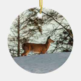 White Tailed Deer Keramisch Ornament