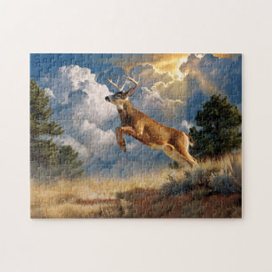 White Tailing Deer Buck Legpuzzel