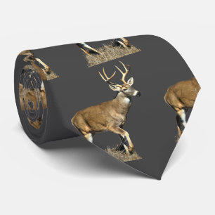 White Tailing Deer Buck Stropdas