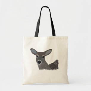 White Tailing Deer Wildlife Cute Animal Tote Bag