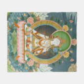 White Tara Fleece Blanket (Voorkant (Horizontaal))