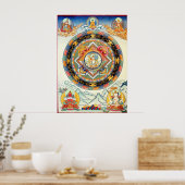 White Tara Mandala Poster (Keuken)