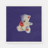 White Teddy Bear Servet (Voorkant)