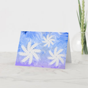 White Teeth Flower Spin Design Wenskaart Kaart