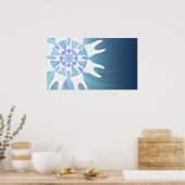 White Teeth Mandala Dentist-Orthodontist Poster (Keuken)