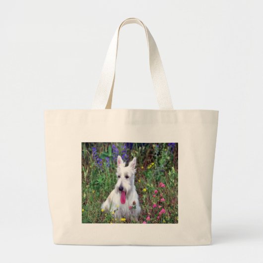 White Terrier Canvas tas (Voorkant)