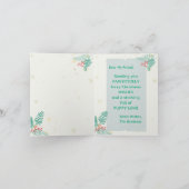  White Terrier Christmas Wenskaart Kaart (Binnen)