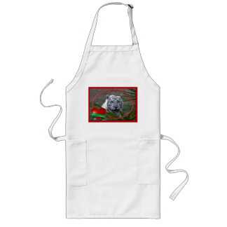 White Tiger Apron Lang Schort