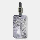 White Tiger Bagagelabel (Voorkant verticaal)