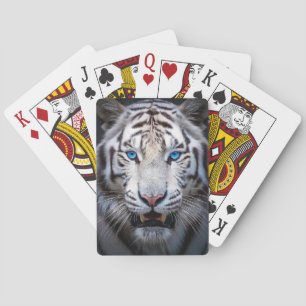 White Tiger Blue Eyes Pokerkaarten