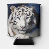 White Tiger Face Blikjeskoeler (Voorkant)