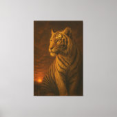 White Tiger Fantasy Art – Mystic Jungle Light Canvas Afdruk (Voorkant)