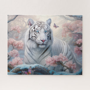 White Tiger Fantasy Kunst Legpuzzel