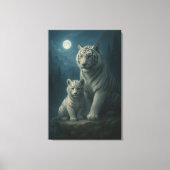 White Tiger – Guardian of Light – ManJiangHong Art Canvas Afdruk (Voorkant)