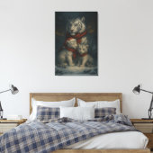 White Tiger – Guardian of Light – ManJiangHong Art Canvas Afdruk (Insitu (Slaapkamer))