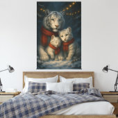 White Tiger – Guardian of Light – ManJiangHong Art Canvas Afdruk (Insitu (Slaapkamer))