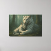 White Tiger – Guardian of Light – ManJiangHong Art Canvas Afdruk (Voorkant)