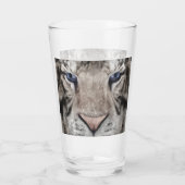 White Tiger Head  Glas (Achterkant)