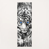 White Tiger Head - Tiger Blue Eyes Yoga Mat (Voorkant)