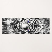 White Tiger Head - Tiger Blue Eyes Yoga Mat (Voorkant (horizontaal))