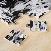 White Tiger Head - Tiger Portrait Jigzaag Puzzle Legpuzzel (Zijkant)