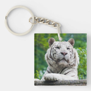 White Tiger key chain Sleutelhanger