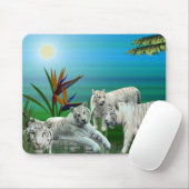 White Tiger Mousepad03 Muismat (Met muis)