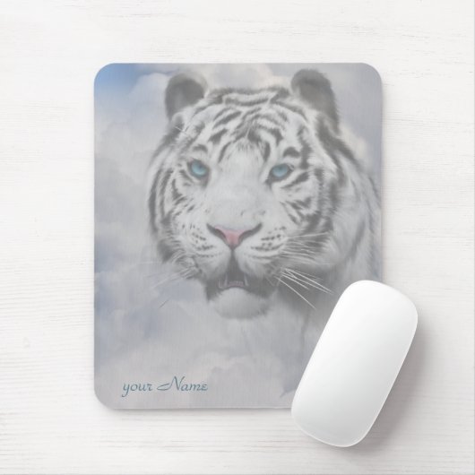 White Tiger Mousepad Muismat (Met muis)