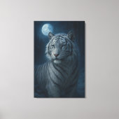 White Tiger – Mystical Fantasy Portrait – ManJiang Canvas Afdruk (Voorkant)